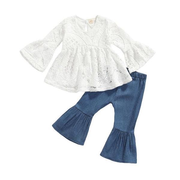 clothing sets bmnmsl girls clothes set hollow out long sleeve large hem o-neck +solid color flared trousers outfits suits, White
clothing sets bmnmsl girls clothes set hollow out long sleeve large hem o-neck +solid color flared trousers outfits suits, White