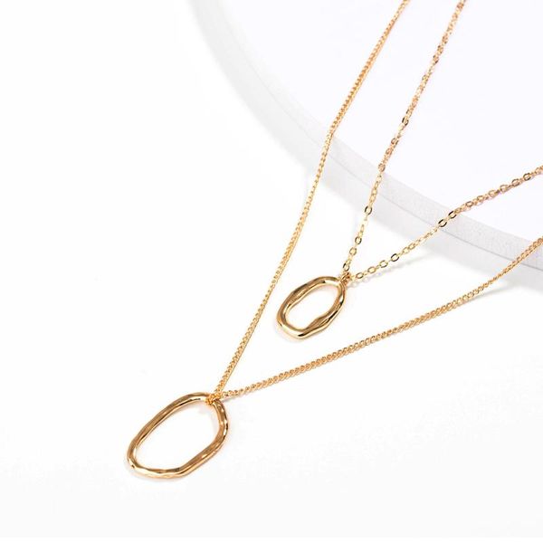 pendant necklaces geometric hollow circle necklace female gold color 2021 fashion jewelry clavicle chain ladies party layered, Silver
pendant necklaces geometric hollow circle necklace female gold color 2021 fashion jewelry clavicle chain ladies party layered, Silver