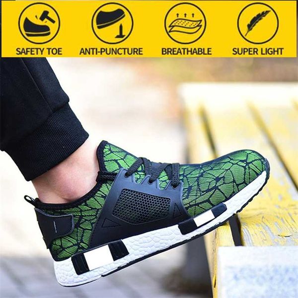 spring and summer breathable lightweight safety shoes steel toe cap anti-smashing and slip-resistant safety shoes 211106, Black
spring and summer breathable lightweight safety shoes steel toe cap anti-smashing and slip-resistant safety shoes 211106, Black