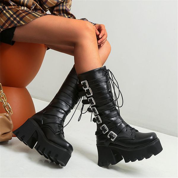 2020 large sizes 44 autumn winter cool fashion street punk buckles motorcycles boots shoes women, Black
2020 large sizes 44 autumn winter cool fashion street punk buckles motorcycles boots shoes women, Black