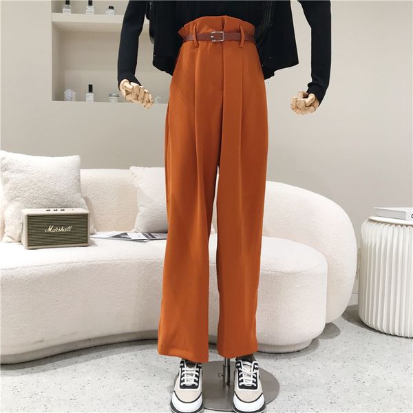 pant nicho female fashion design simple drop straight bell bottoms high waist stylish floorlength pants, White
pant nicho female fashion design simple drop straight bell bottoms high waist stylish floorlength pants, White