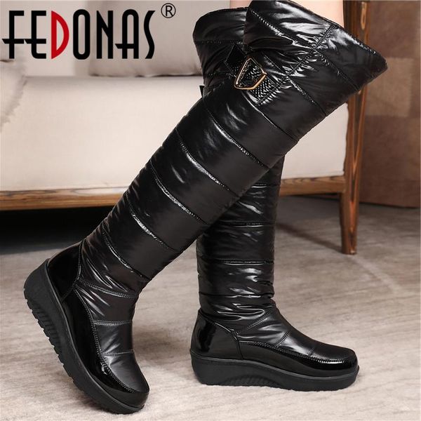 boots fedonas 2022 brand women over-the-knee metal buckle winter warm snow platforms flats casual fashion shoes woman, Black
boots fedonas 2022 brand women over-the-knee metal buckle winter warm snow platforms flats casual fashion shoes woman, Black