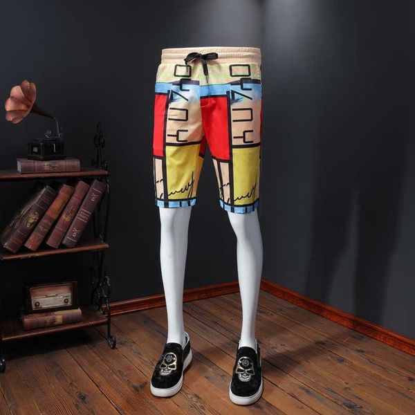 summer men casual shorts hawaiian beach shorts bermuda masculina print slim streetwear social men clothing 210527, White;black
summer men casual shorts hawaiian beach shorts bermuda masculina print slim streetwear social men clothing 210527, White;black