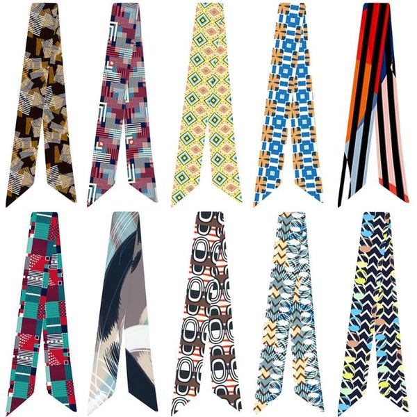 scarves geometric pattern printing variety bag handle tie wrap silk scarf small for women neck wear handkerchief, Blue;gray
scarves geometric pattern printing variety bag handle tie wrap silk scarf small for women neck wear handkerchief, Blue;gray