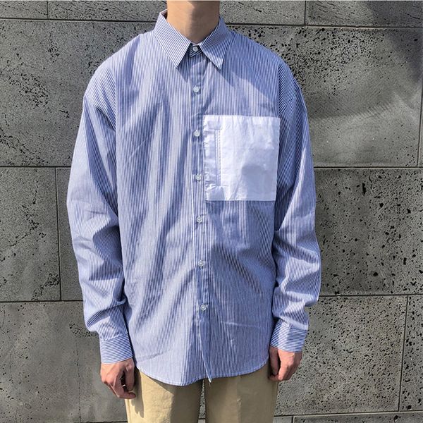 men's male vintage fashion youth men korea japan streetwear casual loose stripe long sleeve shirts, White;black
men's male vintage fashion youth men korea japan streetwear casual loose stripe long sleeve shirts, White;black