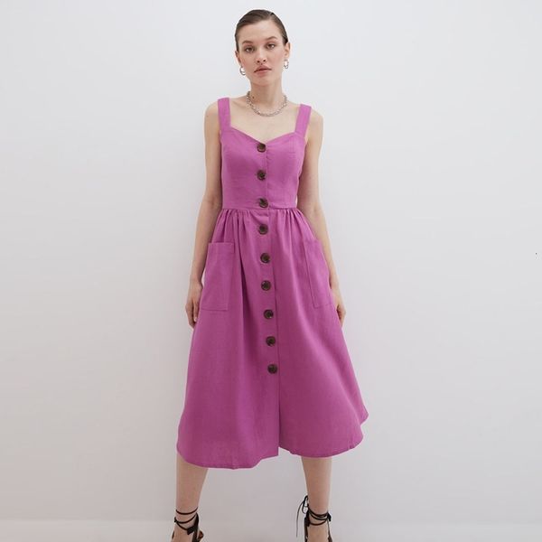 casual dresses 2021 sling pockets long button a-line sleeveless strapless elegant party 2021 summer beach c5jc, Black;gray