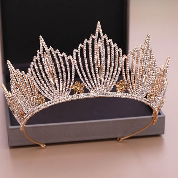 baroque bridal tiaras and crowns crystal bride diadem headpiece ornament hair jewelry women wedding accessories jl clips & barrettes, Golden;silver
baroque bridal tiaras and crowns crystal bride diadem headpiece ornament hair jewelry women wedding accessories jl clips & barrettes, Golden;silver
