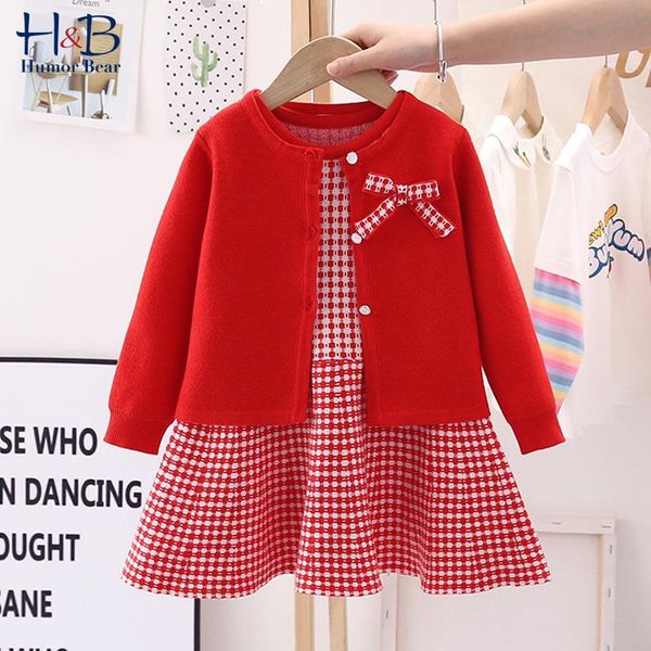 clothing sets humor bear girls' autumn long sleeve knitted cardigan+ sleeveless plaid sweater dress2pcs warm kids clothes, White
clothing sets humor bear girls' autumn long sleeve knitted cardigan+ sleeveless plaid sweater dress2pcs warm kids clothes, White