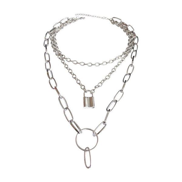 chains classical gold necklace for women lock pendant 3 in 1 combined hip hop jewelry vintage aesthetic lovers gift, Silver
chains classical gold necklace for women lock pendant 3 in 1 combined hip hop jewelry vintage aesthetic lovers gift, Silver