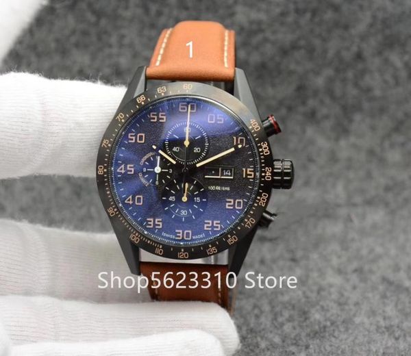 wristwatches luxury men quartz multi-function double calendar watch stainless steel black brown leather sapphire sport chronograph, Slivery;brown
wristwatches luxury men quartz multi-function double calendar watch stainless steel black brown leather sapphire sport chronograph, Slivery;brown