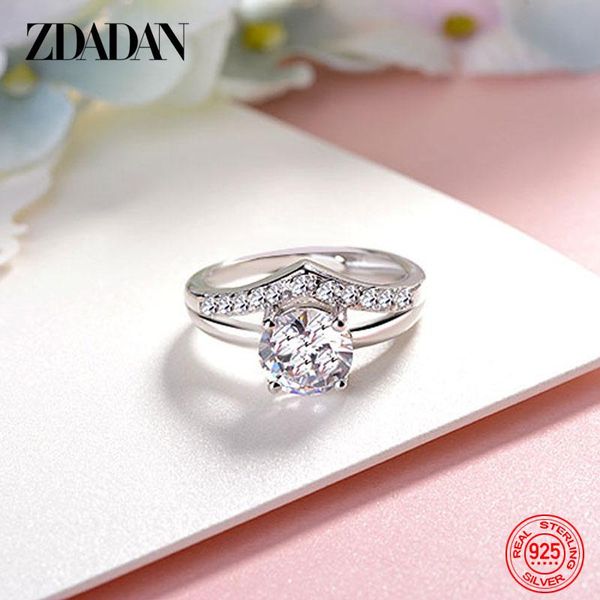 cluster rings zdadan 925 sterling silver adjustable open crown ring for women wedding jewelry gift, Golden;silver
cluster rings zdadan 925 sterling silver adjustable open crown ring for women wedding jewelry gift, Golden;silver