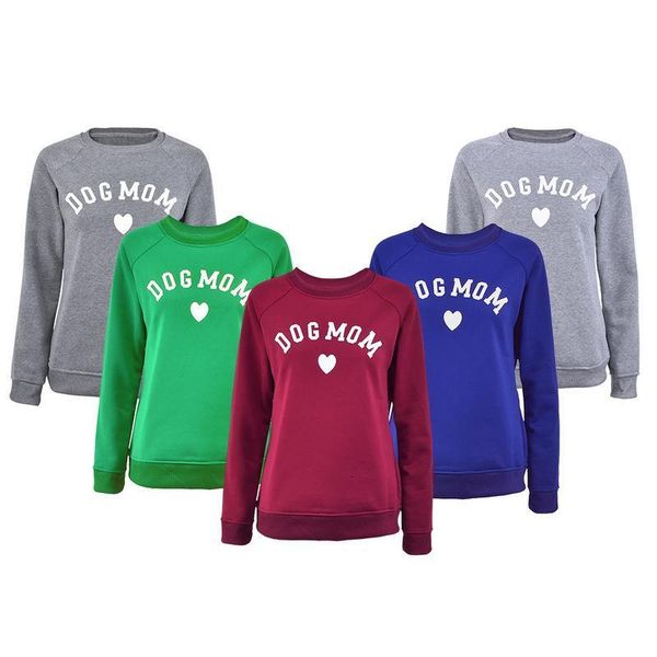 women's hoodies & sweatshirts dog mom plus veet fashionable long sleeve casual pullover sweatshirt letter printing kawaii clothing w619, Black
women's hoodies & sweatshirts dog mom plus veet fashionable long sleeve casual pullover sweatshirt letter printing kawaii clothing w619, Black