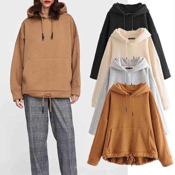 women 4-color cotton wool winter kangaroo warm pullovers ladies pocket hoodie jacket, Black
women 4-color cotton wool winter kangaroo warm pullovers ladies pocket hoodie jacket, Black