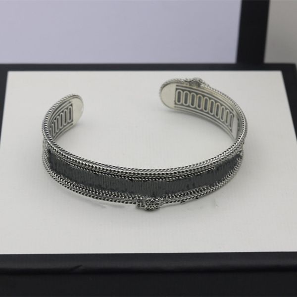 bangle silver plated bracelet retro fashion design tongue letter bracelets jewelry supply, Black
bangle silver plated bracelet retro fashion design tongue letter bracelets jewelry supply, Black