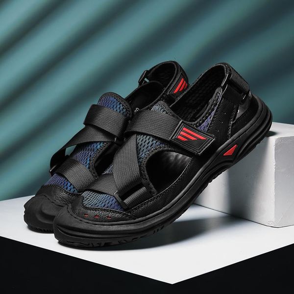 sandals summer 2021 men 39 water hiking footwear mountain holes mesh breathable knit slip on outdoor sandalias hombre, Black
sandals summer 2021 men 39 water hiking footwear mountain holes mesh breathable knit slip on outdoor sandalias hombre, Black