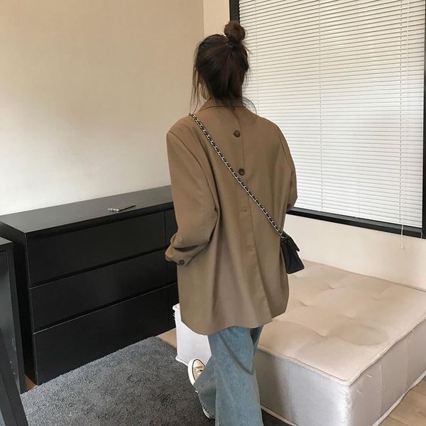 women's suits & blazers black suit jacket early spring and autumn thin casual retro design sense niche white blazer women, White;black
women's suits & blazers black suit jacket early spring and autumn thin casual retro design sense niche white blazer women, White;black