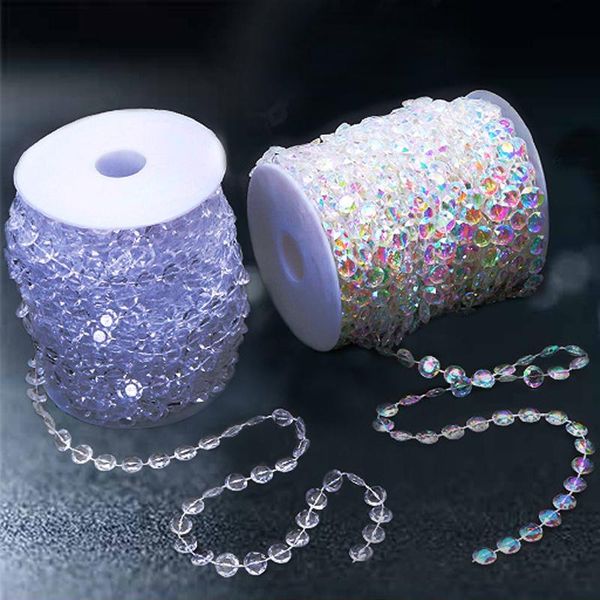 30m 10mm acrylic crystal beads string tranparent octagonal for wedding party decorations garland hanging lights curtain sashes
30m 10mm acrylic crystal beads string tranparent octagonal for wedding party decorations garland hanging lights curtain sashes