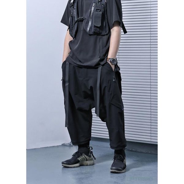 men's pants reindee lusion 21 ss 2 in 1 molle system low crotch techwear water repellent multi pockets waist adjustment, Black
men's pants reindee lusion 21 ss 2 in 1 molle system low crotch techwear water repellent multi pockets waist adjustment, Black