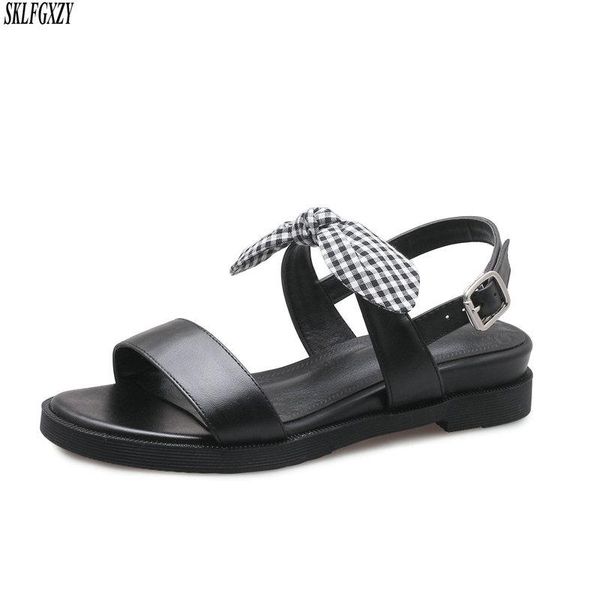 spring 2021 leather women sandals 100% beach comfort casual shoes take off the bow black
spring 2021 leather women sandals 100% beach comfort casual shoes take off the bow black