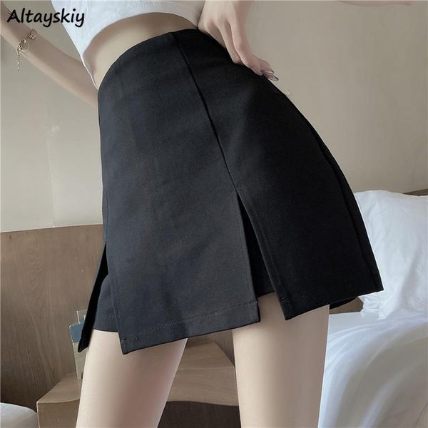 skirts women solid black summer side-slit chic leisure a-line all-match design ins high waist slim fashion
skirts women solid black summer side-slit chic leisure a-line all-match design ins high waist slim fashion