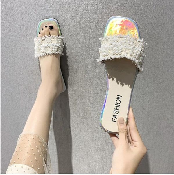 sandals 2021 women's summer fashion open-toed breathable pearl flat wear large size modern trend non-slip shoes 35-43, Black
sandals 2021 women's summer fashion open-toed breathable pearl flat wear large size modern trend non-slip shoes 35-43, Black