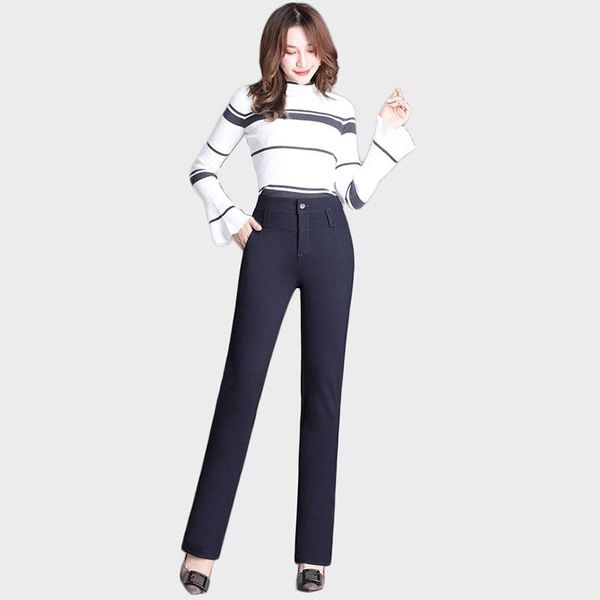 women's pants & capris 2021 women trousers large size high waist autumn stretch quality casual korean style assurance 68, Black;white
women's pants & capris 2021 women trousers large size high waist autumn stretch quality casual korean style assurance 68, Black;white