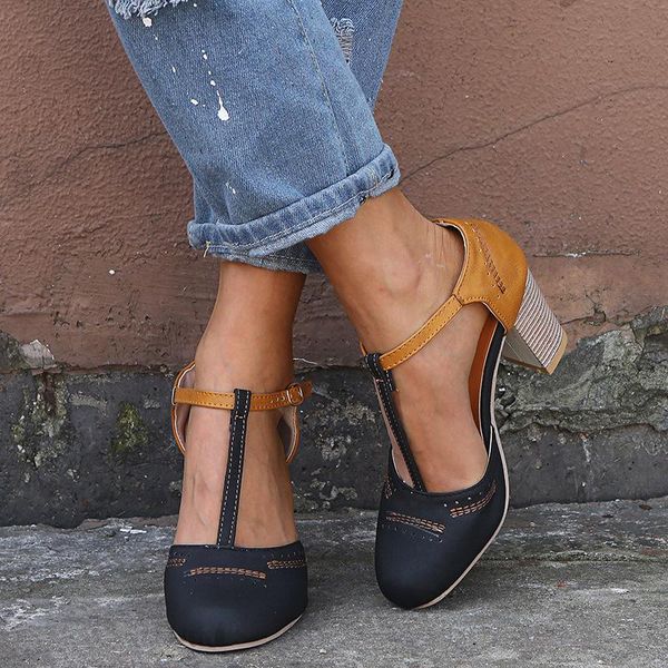 summer high heels sandals women block heel t tied pumps ladies shoes mix color roman big size zapatos de mujer, Black
summer high heels sandals women block heel t tied pumps ladies shoes mix color roman big size zapatos de mujer, Black