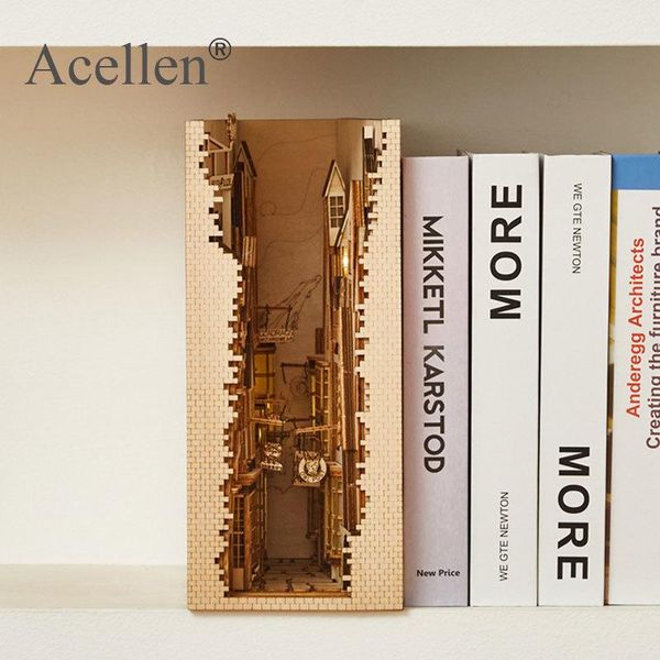 decorative objects & figurines wooden hogsmeade book nook inserts art bookends diy bookshelf decor stand decoration light model building kit
decorative objects & figurines wooden hogsmeade book nook inserts art bookends diy bookshelf decor stand decoration light model building kit