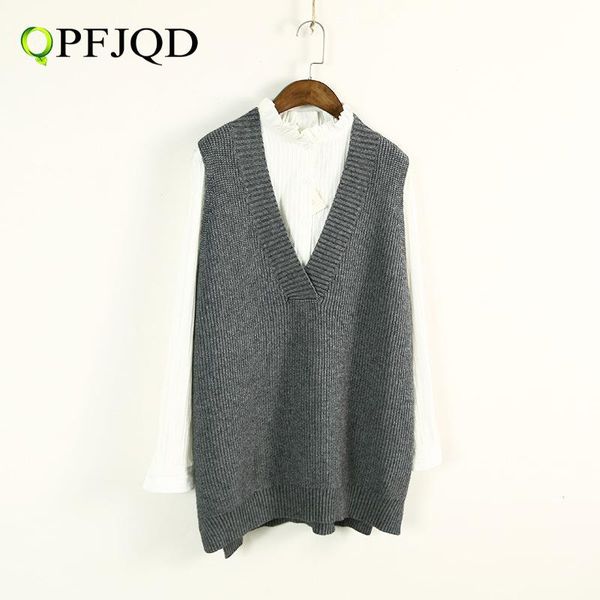 women's vests winter autumn women small fresh sleeve-less loose big v-neck knitting all match vintage casual outerwear coats, Black;white
women's vests winter autumn women small fresh sleeve-less loose big v-neck knitting all match vintage casual outerwear coats, Black;white
