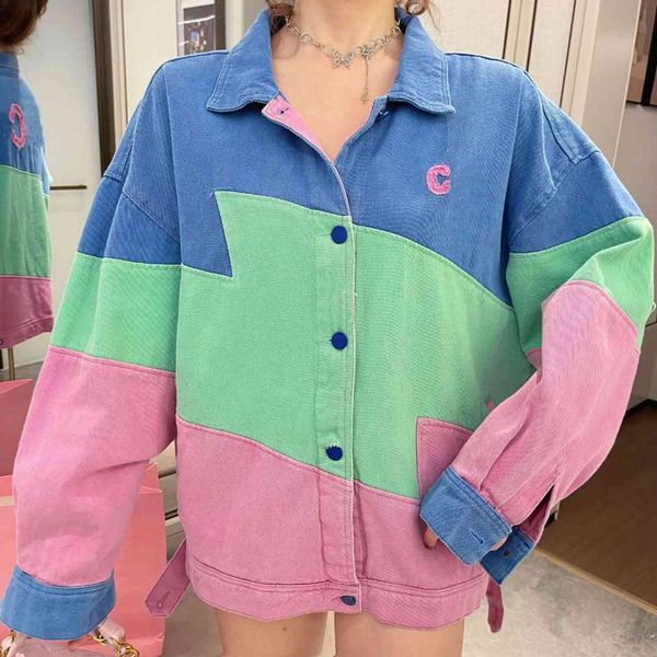 women's jackets outono inverno feminino terno casaco breasted bordado denim jaqueta curto blazers casual moda contraste cor h9ol, Black;brown
women's jackets outono inverno feminino terno casaco breasted bordado denim jaqueta curto blazers casual moda contraste cor h9ol, Black;brown