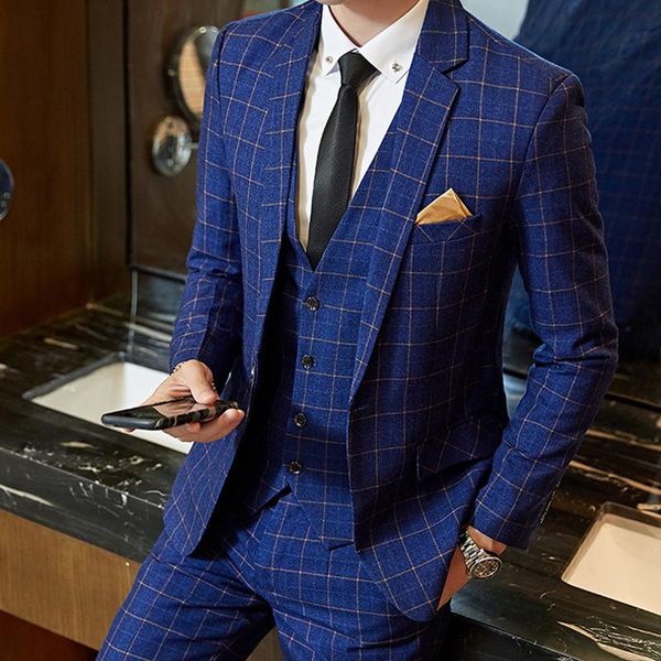 men's suits & blazers suit casual small coat youth korean slim fashion bridegroom wedding dress professional top, White;black
men's suits & blazers suit casual small coat youth korean slim fashion bridegroom wedding dress professional top, White;black