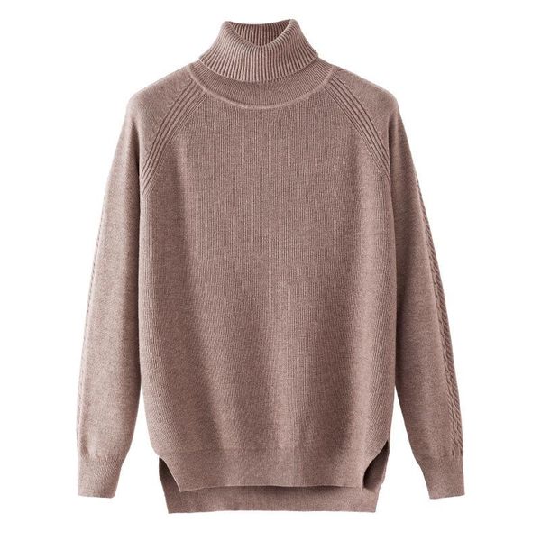 qiu dong season 2021 turtleneck sweater render women set head loose inside a thickening split brief paragraph female women's sweaters, White;black
qiu dong season 2021 turtleneck sweater render women set head loose inside a thickening split brief paragraph female women's sweaters, White;black