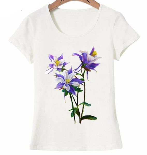 nouveau été mode femmes coloré womens violet columbines imprimer animal jeune fille décontracté hauts dames nouveauté, White
nouveau été mode femmes coloré womens violet columbines imprimer animal jeune fille décontracté hauts dames nouveauté, White