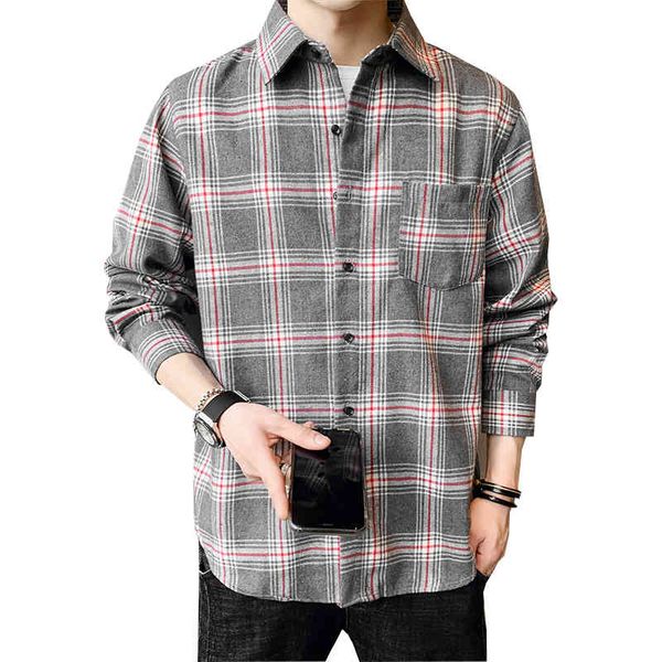 men's dress shirts -3xl flannel casual shirt men plaid streetwear fashion blouses male japanese long sleeve etnh, White;black
men's dress shirts -3xl flannel casual shirt men plaid streetwear fashion blouses male japanese long sleeve etnh, White;black