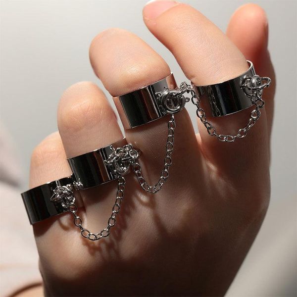 cluster rings punk cool hip ring multi-layer adjustable chain verstelbare ketting open finger women girl jewlery gift, Golden;silver
cluster rings punk cool hip ring multi-layer adjustable chain verstelbare ketting open finger women girl jewlery gift, Golden;silver