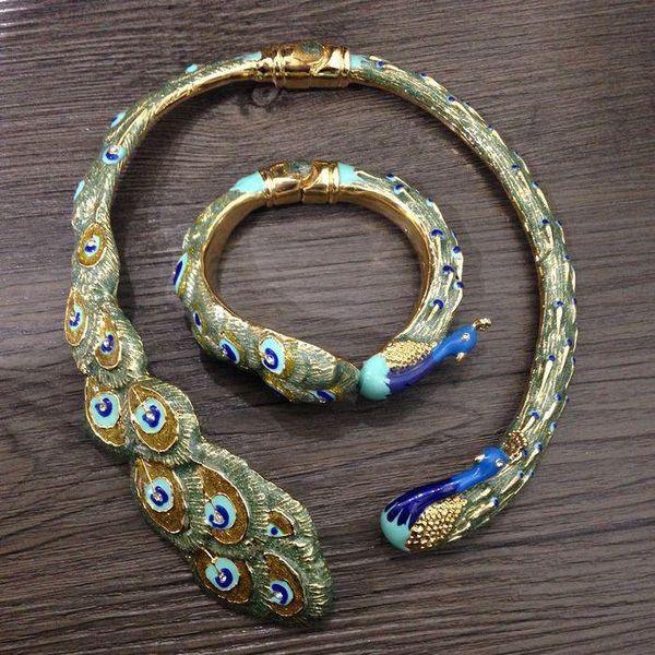 chokers exaggerated peacock fashion retro necklace women's luxury jewelry accessories, Golden;silver
chokers exaggerated peacock fashion retro necklace women's luxury jewelry accessories, Golden;silver