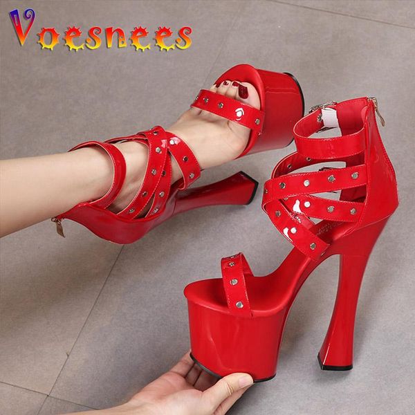 sandals chic buckle strap devise females women strippers 17.5cm high heels summer fashion rome style platform model shoes, Black
sandals chic buckle strap devise females women strippers 17.5cm high heels summer fashion rome style platform model shoes, Black