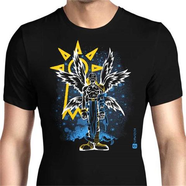 fashion cartoon big wings printed pattern round neck men's and women's short-sleeved t-shirts are comfortable and loose, White;black
fashion cartoon big wings printed pattern round neck men's and women's short-sleeved t-shirts are comfortable and loose, White;black