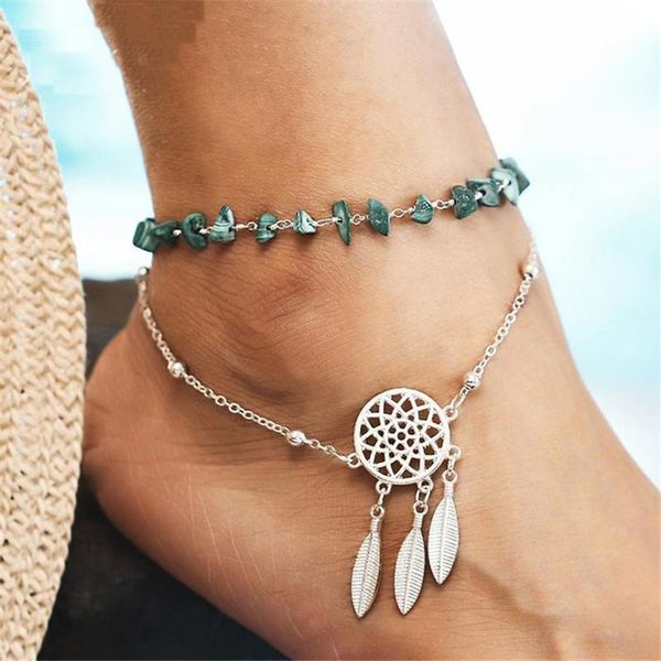 bohemian dreamcatcher anklets set for women green stone vintage handmade anklet bracelet on leg beach ocean jewelry, Red;blue
bohemian dreamcatcher anklets set for women green stone vintage handmade anklet bracelet on leg beach ocean jewelry, Red;blue
