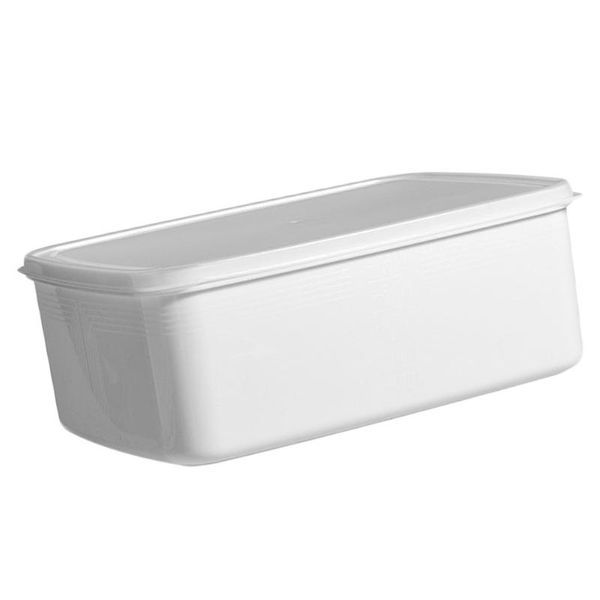 storage bottles & jars 3l large kitchen airtight container fruit refrigerated holder box(white)