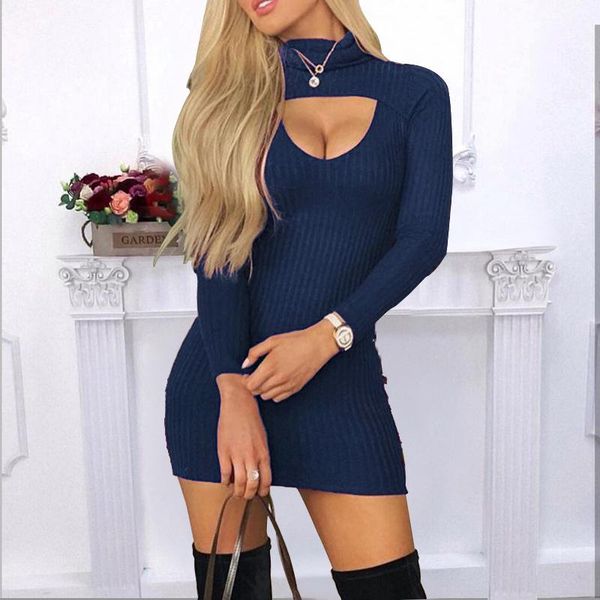 autumn dress elegant lady bodyon slim casual long sleeve solid party streetwear hips mini vestido dresses, Black;gray
autumn dress elegant lady bodyon slim casual long sleeve solid party streetwear hips mini vestido dresses, Black;gray