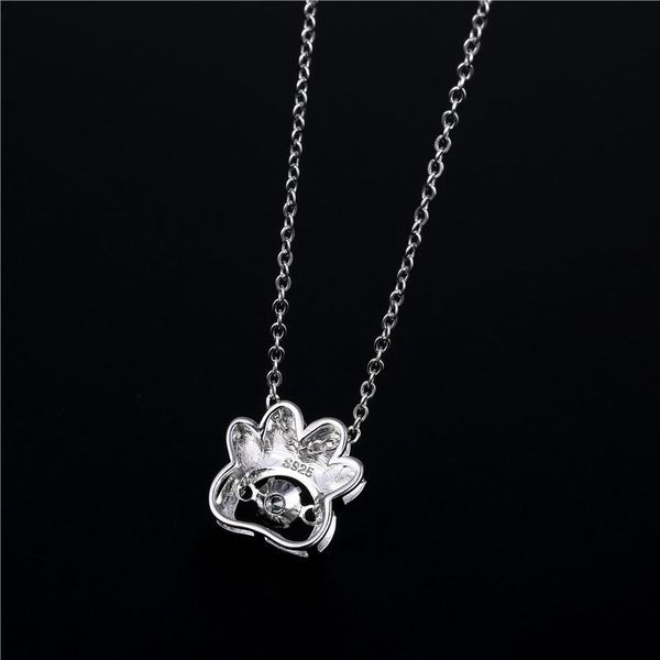 pendant necklaces jewelry gift creative flash stainless steel cat claw stone zircon clavicle female choker bridal for women, Silver
pendant necklaces jewelry gift creative flash stainless steel cat claw stone zircon clavicle female choker bridal for women, Silver