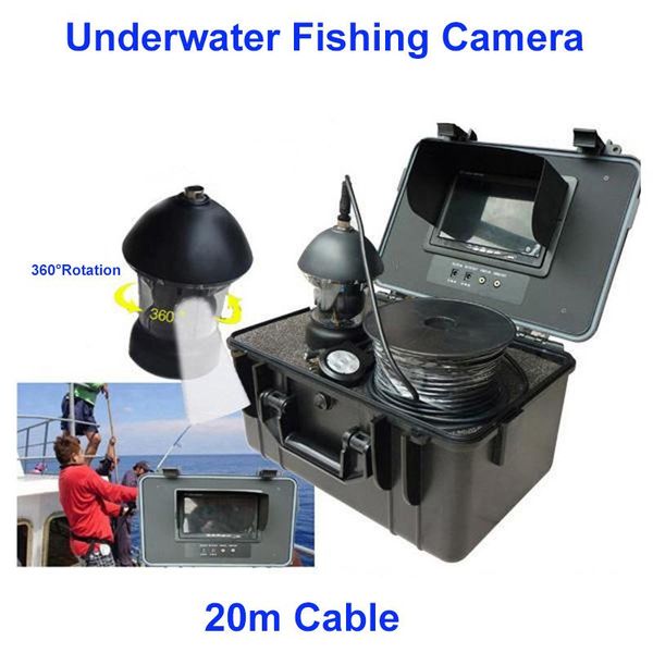 20m cable good quality fish finder 7" lcd monitor 360 degree rotating underwater fishing camera system with 12pcs led lights ip cameras
20m cable good quality fish finder 7" lcd monitor 360 degree rotating underwater fishing camera system with 12pcs led lights ip cameras