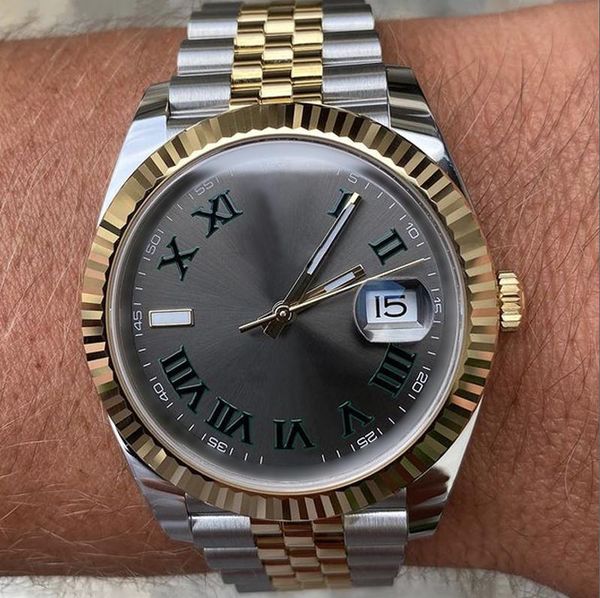 factory direct men's mechanical watch 41mm roman numeral dial's series dial luminous stainless steel original bracelet sapphire gl, Slivery;brown
factory direct men's mechanical watch 41mm roman numeral dial's series dial luminous stainless steel original bracelet sapphire gl, Slivery;brown