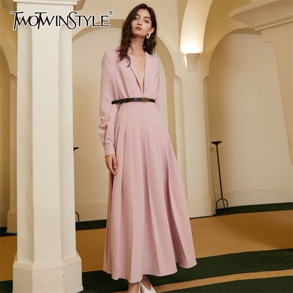 vintage pink dress for women v neck long sleeve high waist elegant maxi dresses female fashion clothing 210520, Black;gray
vintage pink dress for women v neck long sleeve high waist elegant maxi dresses female fashion clothing 210520, Black;gray