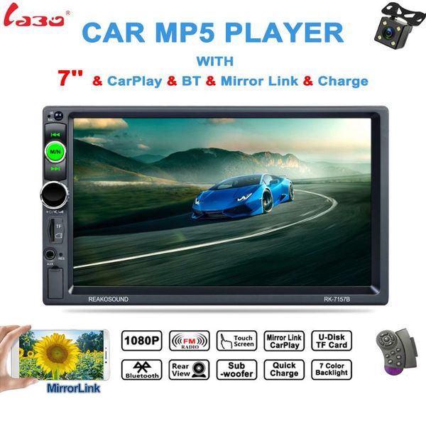 car audio 2 din 7" hd screen mp5 bluetooth video player support tf card usb aux rds with rear view camera and steering wheel control
car audio 2 din 7" hd screen mp5 bluetooth video player support tf card usb aux rds with rear view camera and steering wheel control