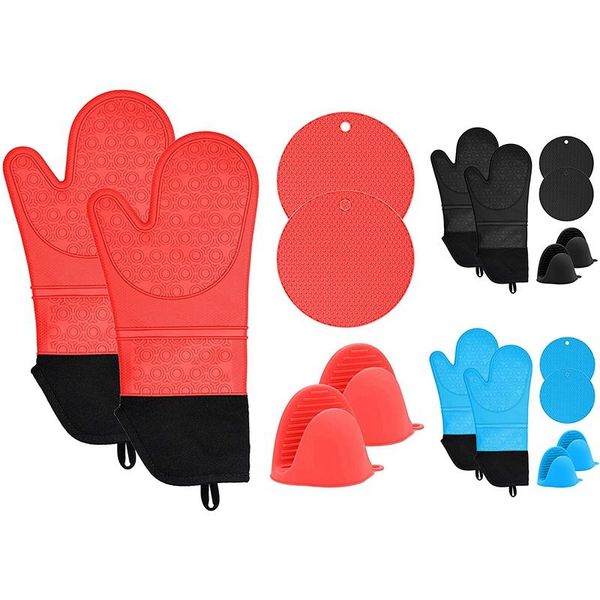 oven mitts silicone and pot holders set, 2 pads-heat resistant professional for grilling
oven mitts silicone and pot holders set, 2 pads-heat resistant professional for grilling