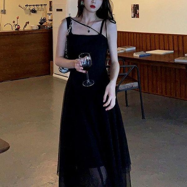 summer spaghetti strap dress women casual evening party gothic female sleeveless korean style black y2k ladies dresses, Black;gray
summer spaghetti strap dress women casual evening party gothic female sleeveless korean style black y2k ladies dresses, Black;gray