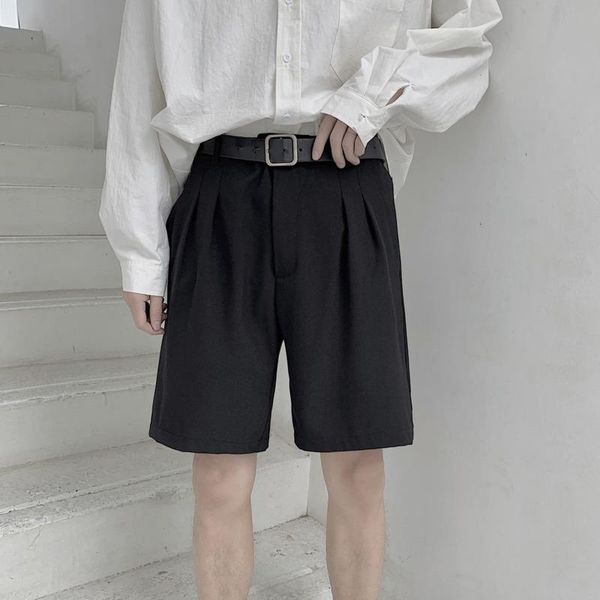 summer korean version of loose high street solid color casual men's original business suit shorts, White;black
summer korean version of loose high street solid color casual men's original business suit shorts, White;black