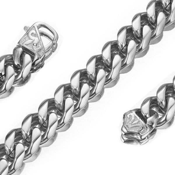 15mm stainless steel silver color curb cuban chain trendy jewelry mens womens necklace or bracelet 7-40inch optional chains
15mm stainless steel silver color curb cuban chain trendy jewelry mens womens necklace or bracelet 7-40inch optional chains